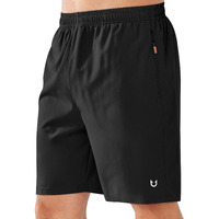 Northyard Men 's Athletic Running Shorts Quick Dry Workout Shorts Lightweight Sports Gym Basketball Shorts Hiking Exercise Black-7 Inches Xl