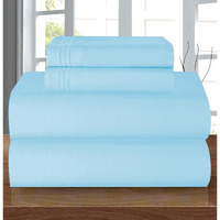 Elegant Comfort Luxury Soft 1500 Thread Count Egyptian 4-Piece Premium Hotel Quality Wrinkle Resistant Coziest Bedding Set, All Around Elastic Fitted Sheet, Deep Pocket Up To 16Inch, Queen, Aqua