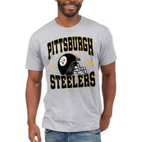 Junk Food Clothing X Nfl - Pittsburgh Steelers - Team Helmet - Short Sleeve Football Fan Shirt For Men And Women - Size 2 X-Large