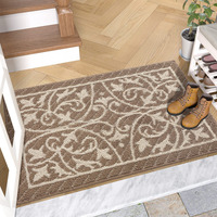 Dexi Door Mat Indoor Rugs For Entryway Floor Mats Inside Doormat Front Entrance Rug Entry Non Slip Washable,23.5""X35.5"",Brown