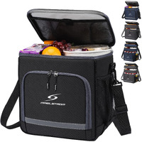 Maelstrom Lunch Box For Men,Insulated Lunch Bag Women/Men,Leakproof Lunch Cooler Bag,Lunch Tote Bag For Work School,Small,Black