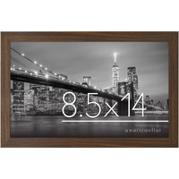 Americanflat 8.5X14 Picture Frame In Walnut - Engineered Wood With Shatter Resistant Glass - Horizontal And Vertical Formats For Wall