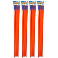 Hot Wheels Tracks Expansion Packs Track Pieces & Connectors 4 Packs Of 2 (Straight Track)