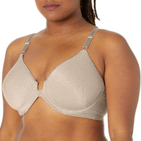 Bali Women's Comfort Revolution Front-Close Shaping Underwire Bra, Warm Steel,42B