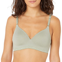 Warner's Women's Blissful Benefits Super Soft Wireless Lightly Lined Comfort Bra Rm1691W, Seagrass, 38D