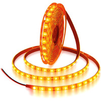 Alitove Orange Led Strip Light 16.4Ft 5050 Smd 5M 300 Leds Waterproof Ip65 12V Dc For Home Hotels Clubs Shopping Malls Cars Lighting
