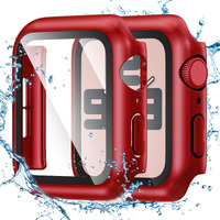 Tensea For Apple Watch Screen Protector Case Series 10 9 8 7 Se2 Series Se 6 5 4 44Mm 40Mm Accessories, Iwatch Protective Pc Face Cover Built-In Tempered Glass Film, Sweatproof Bumper