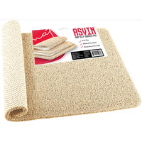 Asvin Soft Textured Bath, Shower, Tub Mat, 24X16 Inch, Phthalate Free, Non Slip Comfort Bathtub Mats With Drain, Pvc Loofah Bathroom Mats For Wet Areas, Quick Drying