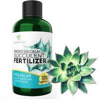 Professional Liquid Succulent Plant Fertilizer | 3-1-2 Concentrate For Plants And Flowers | Multi-Purpose Blend & Gardening Supplies | 8 Oz Bottle