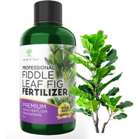 Professional Liquid Fiddle Leaf Fig Plant Fertilizer | 3-1-2 Concentrate For House Plants | Multi-Purpose Blend & Gardening Supplies | 8 Oz Bottle