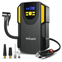 Nilight Tire Inflator Portable Air Compressor 12Vdc Car Air Pump 150Psi Digital Tire Pressure Gauge Auto Shutoff Tire Pump For Car Suv Motorcycle Bicycle Atv, 2 Year Warranty