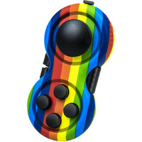 Wtycd Original Fidget Retro Rubberized Classic Controller Game Pad Fidget Focus Toy With 8-Fidget Functions And Lanyard - Perfect For Relieving Stress