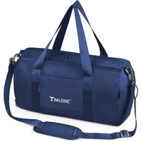 Baleine Gym Bag For Women And Men, Small Duffel Bag For Sports, Gyms And Weekend Getaway, Waterproof Dufflebag With Shoe And Wet Clothes Compartments, Lightweight Carryon Gymbag (Blue)