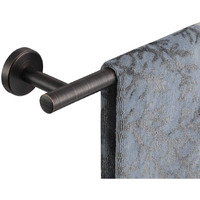 Jqk Oil Rubbed Bronze Towel Bar, 12 Inch 304 Stainless Steel Thicken 08Mm Towel Rack Bathroom, Towel Holder Wall Mount, Total Length 15 Inch, Tb110L12-Orb