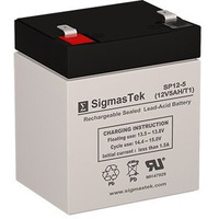 Sigmastek 12 Volt 5 Amph Sla Battery With F1 Terminal Replacement For Fp1245