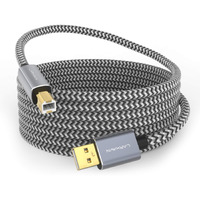 Larxavn Printer Cable 30 Feet, Usb Printer Cable Usb 2.0 Type A Male To B Male Printer Cord Usb B Cable Printer Usb Cable Compatible With Hp, Canon, Epson, Dell, Brother, Lexmark, Xerox, Samsung Etc