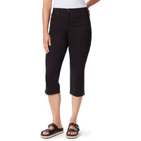 Gloria Vanderbilt Women's Amanda Capri Jean, Black, 16 Petite