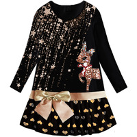 Vikita Toddler Girls Dresses Long Sleeve Girl Dress For Kids 3-8 Years Lh3664, 5T