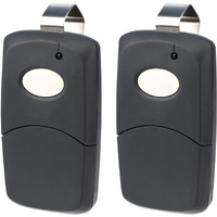 2X Garage Door Remote Opener For Linear Multi-Code 3089 308911 Mcs308911 (Black)