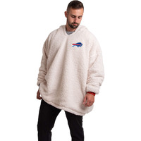 Foco Nfl Buffalo Bills Unisex Reversible Sweatshirt Colorblock Oversized Sherpa Hoodie Hoodeez, One Size (Hdonfsmurbusqvc)