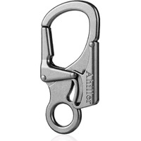 Carabiner Clip, Double Anti-Misopening Locking Design, 2.95'' In Alloy Carabiner Keychain For Outdoor Camping, Key Ring Clip (Black)