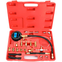 Betooll Fuel Pressure Gauge - Fuel Pressure Test Kit - Digital Gauge Fuel Pressure Gauge Kit - Fuel Injector Injection Pump Pressure Tester Car Tools 0-300Psi For Cars And Trucks