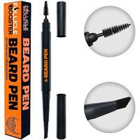 Beard Pen Filler For Men - Barber Styling Grooming Pencil - Waterproof Proof, Sweat Proof, Long Lasting Solution With Natural Finish - Cover Beard And Scalp Patches In Seconds - Jet Black 1 Pack