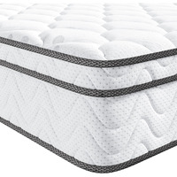 Vesgantti Full Size Mattress, 10 Inch Hybrid Full Mattress In A Box, Double Mattress With Memory Foam And Pocket Spring, Ergonomic Design & Pressure Relief, Medium Firm Feel, 54*75*10