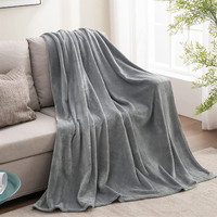 Bedelite Fleece Blanket Twin Size Grey Throw Blanket For Couch & Bed, Plush Cozy Fuzzy Blanket, Super Soft & Warm Blankets For Fall And Winter