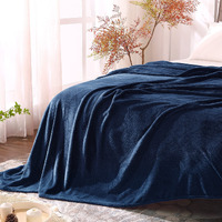 Bedelite Fleece Blankets King Size Navy Blue Throw Blankets For Bed & Couch, Plush Cozy Fuzzy Blanket, Super Soft & Warm Blankets For Fall And Winter