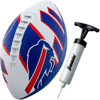 Franklin Sports Nfl Buffalo Bills Football - Youth Football - Mini 8.5"" Rubber Football - Perfect For Kids - Team Logos And Colors!