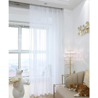 Phileasy Window Sheer White Curtains 84 Inches Long 1 Panel White Sheer Curtains Sheer Curtain Clear Transparent Basic Rod Pocket Panel For Bedroom Living Room Yard (White, 52 W X 84 L  1 Pc)