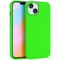Felony Case - Iphone 13 / Iphone 14 Case - Neon Green Silicone Phone Cover | Liquid Silicone With Anti-Scratch Microfiber Lining, 360    Shockproof Protective Case For Apple Iphone 13 / Iphone14