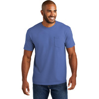 Comfort Colors Men's Adult Short Sleeve Pocket Tee, Style 6030, Flo Blue, 2X-Large