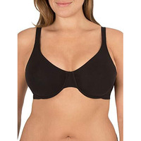 Fruit Of The Loom Women's Cotton Stretch Extreme Comfort Bra, Black Hue/Sand, 34C