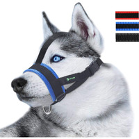 Head Strap Dog Muzzle Prevent From Taking Off By Paws For Small,Medium And Large Dogs(Xl/Blue)