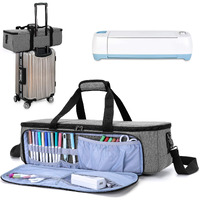 Luxja Carrying Bag Compatible With Cricut Die-Cutting Machine And Supplies, Tote Bag Compatible With Cricut Explore Air (Air2) And Maker (Bag Only, Patent Design), Gray