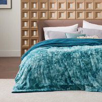Bedsure Fuzzy Blanket King Size - Teal, Soft And Comfy Sherpa, Plush And Furry Faux Fur, Reversible King Blankets For Bed, 108X90 Inches