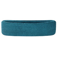 Suddora Workout Headband For Men And Women, Moisture-Wicking Athletic Sweatband, Lightweight Cotton Terry Cloth Bands For Basketball, Tennis, Football, Gym, Running, Cosplay & Costumes (Teal)