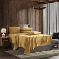 Nestl Extra Deep Pocket King Sheets Set - 6 Pc Soft Microfiber Extra Deep Pocket King Size Sheets - Fade Resistant Bedding Sheets & Pillowcases - King, Camel Gold