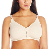 Bali Womens Double-Support Cotton Wirefree Df3036 Bras, Soft Taupe, 36D Us