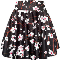 Afibi Casual Mini Stretch Waist Flared Plain Pleated Skater Skirt (Medium, Pattern 3)