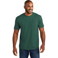 Comfort Colors Men 's Adult Short Sleeve Pocket Tee, Style 6030 (Large, Emerald)