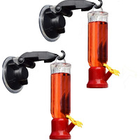 Window Hummingbird Feeder With Strong Suction Cups (2 Pack) Small Humming Birds Feeders For Outside - Humming Bird Feeder Gifts For Mom, Gifts For Dad, Gifts For Grandma