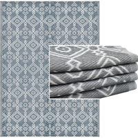 Balajeesusa Outdoor Rug 6 By 9 Feet Grey - Outdoor Rugs For Patios Clearance - Waterproof Camping Rugs For Outside Your Rv, Porch, Deck, Tent, Camper Accessories - Outdoor Patio Rug 7049