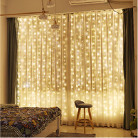 2 Pack Curtain Lights,Zsjwl 300 Led Curtain Fairy Lights With Remote, 8 Modes 98 A 98 Ft Curtain String Lights, Usb Plug In, Copper Wire Lights For Bedroom Window Chrismas Wedding Party, Warm White