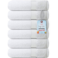 Infinitee Xclusives Premium Grey Hand Towels - Pack Of 6, 16X28 Inches Bathroom Hand Towel Set, Hotel & Spa Quality Hand Towels For Bathroom, Highly Absorbent And Super Soft Bathroom Towels