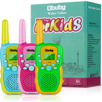 Obuby Toys For 3-12 Year Old Boys, Walkie Talkies For Kids 22 Channels 2 Way Radio Gifts Toys With Backlit Lcd Flashlight 3 Kms Range Gift Toys For Age 3 Up Boy And Girls To Outside , Hiking, Camping