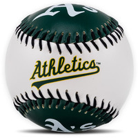 Franklin Sports Oakland Athletics Mlb Team Baseball - Mlb Team Logo Soft Baseballs - Toy Baseball For Kids - Great Decoration For Desks And Office