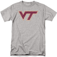 Virginia Tech Official Distressed Primary Unisex Adult T-Shirt, Virginia Tech, X-Large